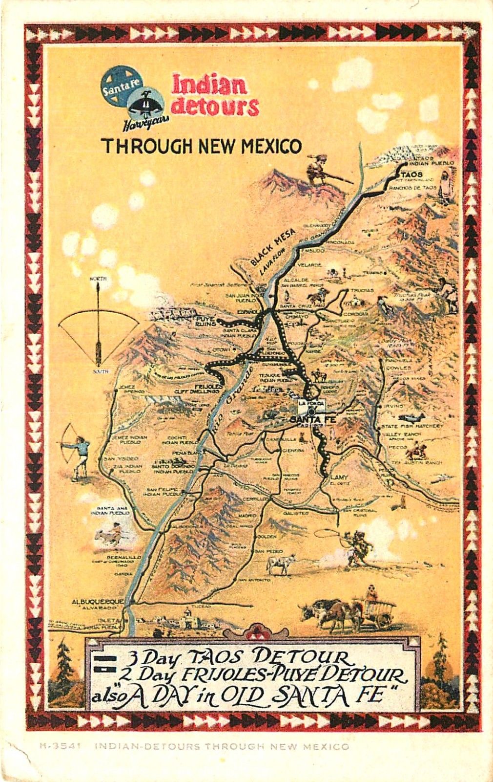 Indian Detours Postcard