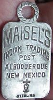 Maisel's Indian Trading Post Tag