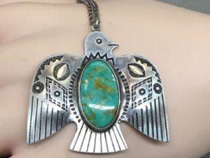 Fred Harvey Jewelry Thunderbird Pin