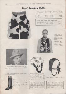 Julius Gans Southwest Arts and Crafts Boys Cowboy Outfit Santa Fe New Mexico Catalog