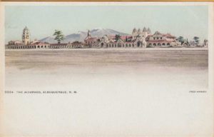 Fred Harvey Alvarado Hotel Postcard