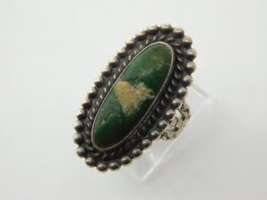 CERRILLOS TURQUOISE Fred Harvey Ring