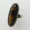 BELL TRADING CO. Tiger Eye and Sterling Silver Fred Harvey Ring