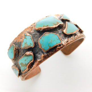 Bell Trading Post Corinthian Turquoise and Copper Cuff Bracelet