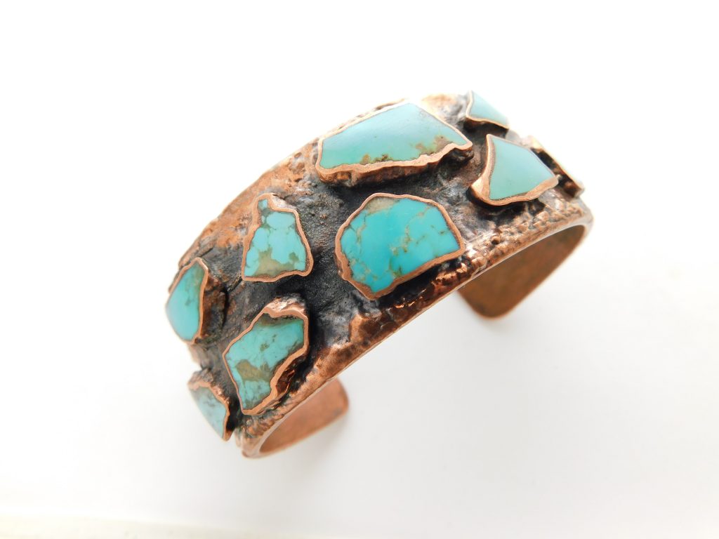 Bell Trading Post Corinthian Turquoise and Copper Cuff Bracelet