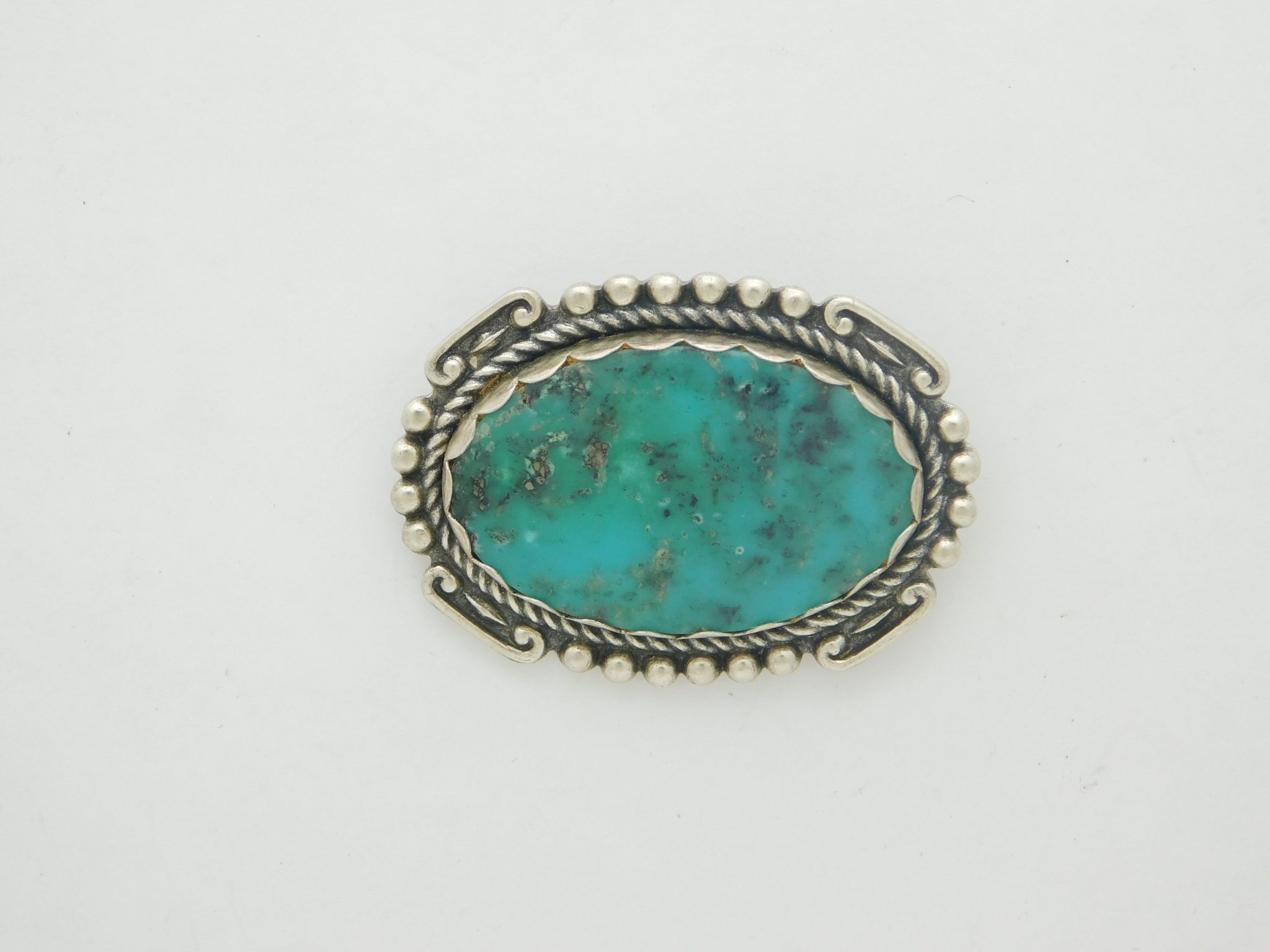 MAISEL'S Turquoise and Sterling Silver Pin
