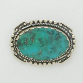 MAISEL'S Turquoise and Sterling Silver Pin