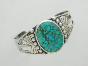 Vaughn's Turquoise and Sterling Fred Harvey Bracelet