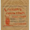 Vaughn's Indian Store Paper Bag Advertisement