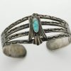 Fred Harvey Arrow Novelty Company Navajo Turquoise and Sterling Silver Thunderbird Bracelet