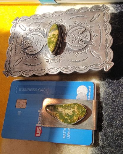 Cerrillos Turquoise Money Clip belonging to Todd Brown's Associate