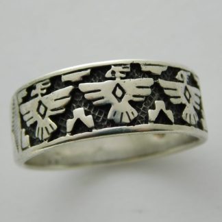 Fred Harvey 3 Thunderbird Ring by SHUBE’S MANUFACTURING, Inc.
