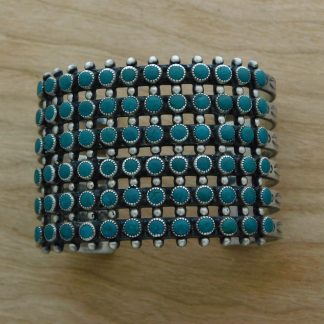 ZUNI Sterling Silver Row Cuff