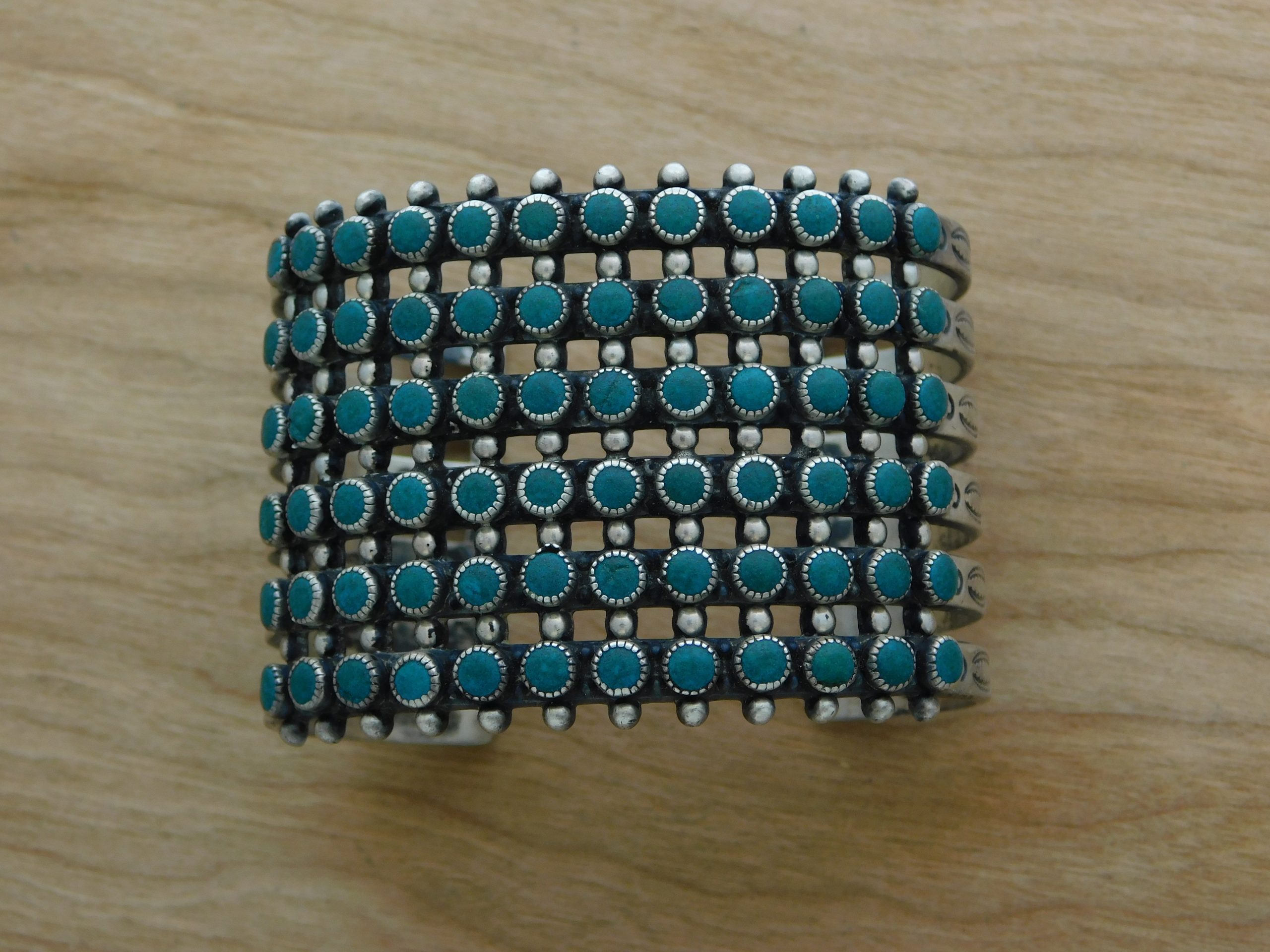 ZUNI Sterling Silver Row Cuff